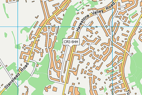 CR3 6HH map - OS VectorMap District (Ordnance Survey)