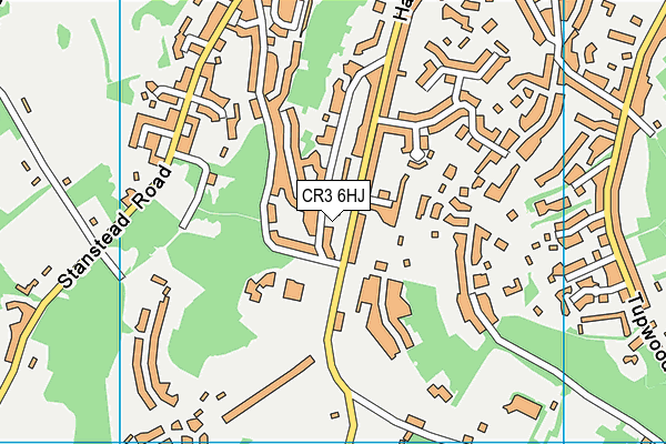 CR3 6HJ map - OS VectorMap District (Ordnance Survey)