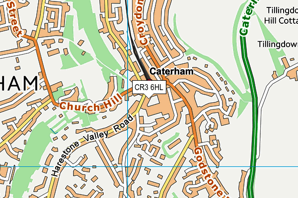 CR3 6HL map - OS VectorMap District (Ordnance Survey)