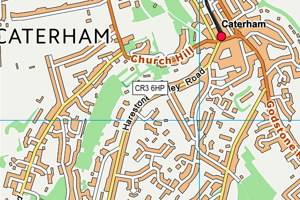 CR3 6HP map - OS VectorMap District (Ordnance Survey)