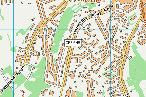 CR3 6HR map - OS VectorMap District (Ordnance Survey)
