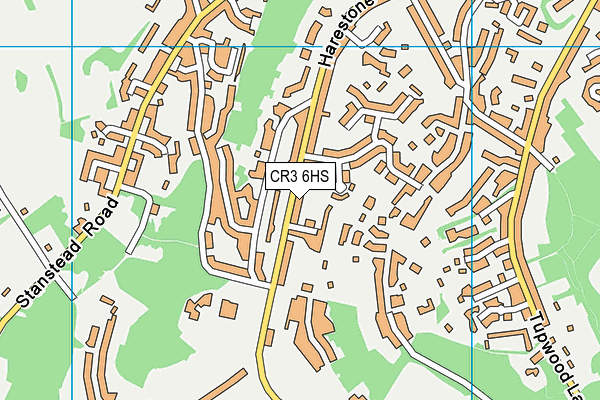 CR3 6HS map - OS VectorMap District (Ordnance Survey)