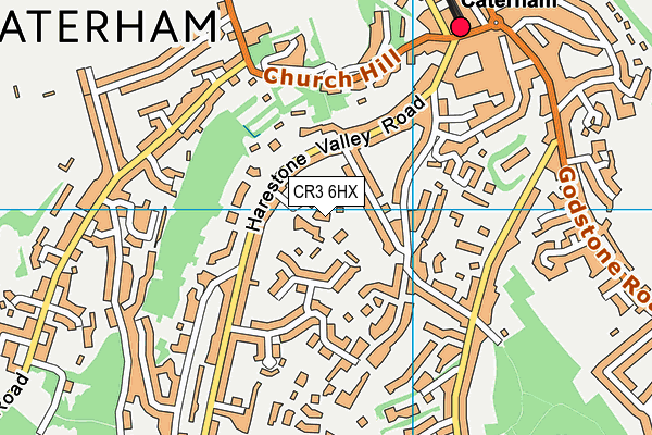 CR3 6HX map - OS VectorMap District (Ordnance Survey)