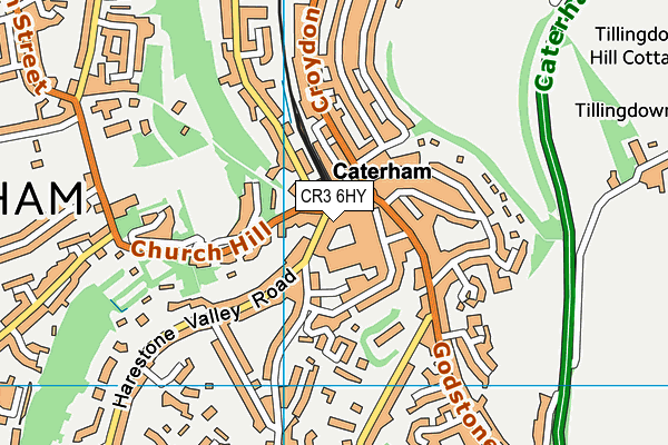 CR3 6HY map - OS VectorMap District (Ordnance Survey)