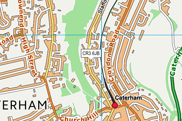 CR3 6JB map - OS VectorMap District (Ordnance Survey)