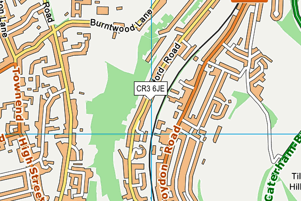 CR3 6JE map - OS VectorMap District (Ordnance Survey)