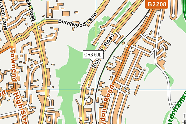 CR3 6JL map - OS VectorMap District (Ordnance Survey)