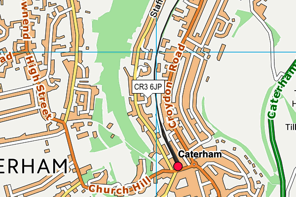 CR3 6JP map - OS VectorMap District (Ordnance Survey)