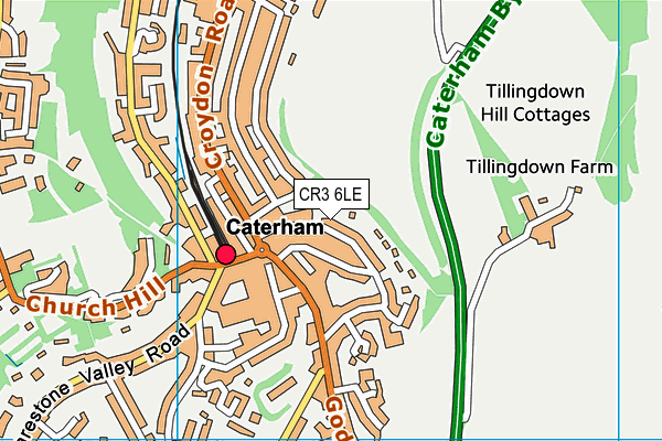 CR3 6LE map - OS VectorMap District (Ordnance Survey)