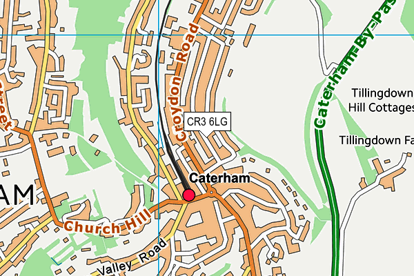 CR3 6LG map - OS VectorMap District (Ordnance Survey)