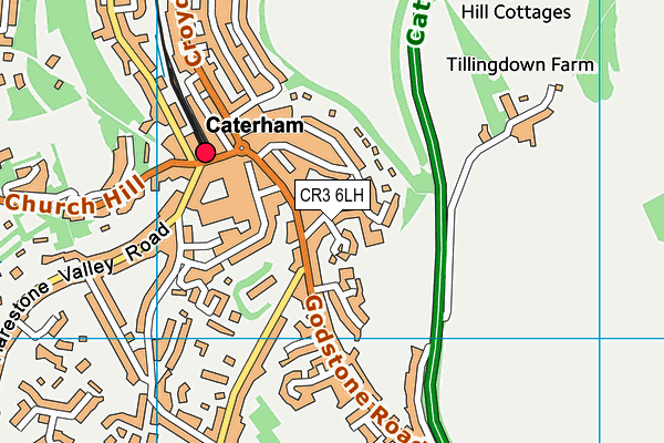 CR3 6LH map - OS VectorMap District (Ordnance Survey)