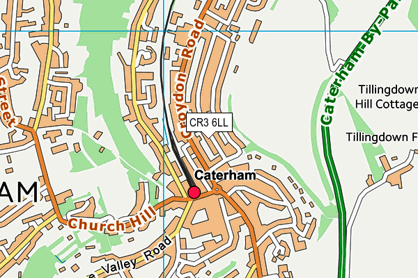 CR3 6LL map - OS VectorMap District (Ordnance Survey)