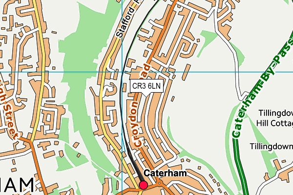 CR3 6LN map - OS VectorMap District (Ordnance Survey)