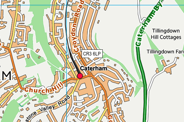 CR3 6LP map - OS VectorMap District (Ordnance Survey)