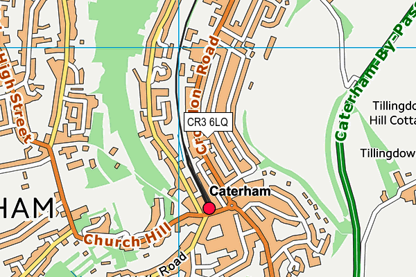 CR3 6LQ map - OS VectorMap District (Ordnance Survey)