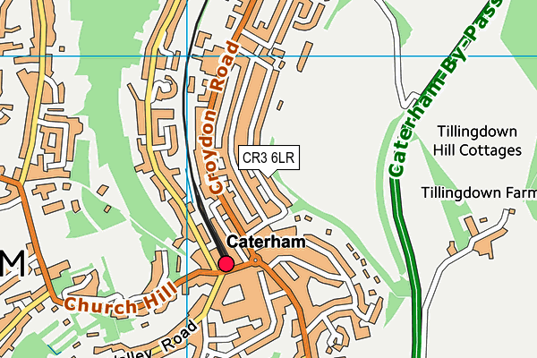 CR3 6LR map - OS VectorMap District (Ordnance Survey)