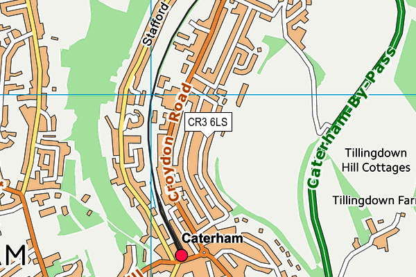 CR3 6LS map - OS VectorMap District (Ordnance Survey)