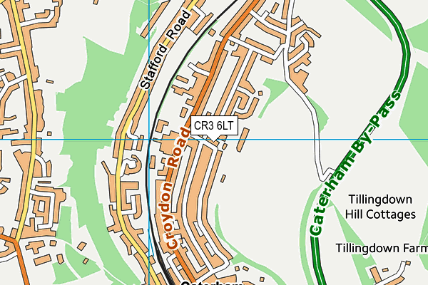 CR3 6LT map - OS VectorMap District (Ordnance Survey)