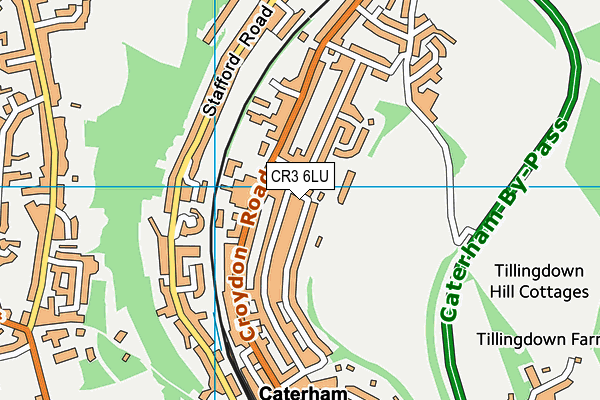 CR3 6LU map - OS VectorMap District (Ordnance Survey)