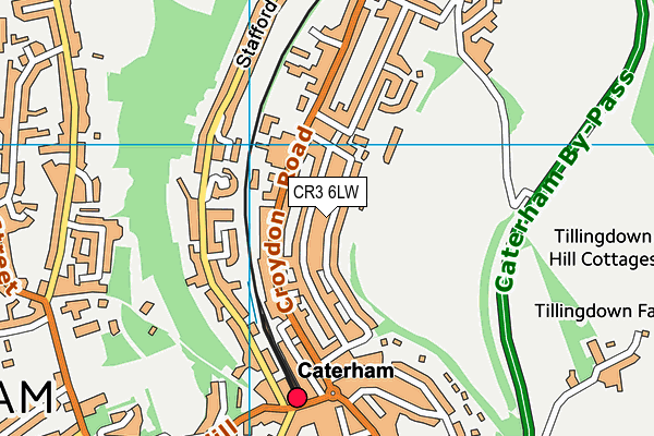 CR3 6LW map - OS VectorMap District (Ordnance Survey)