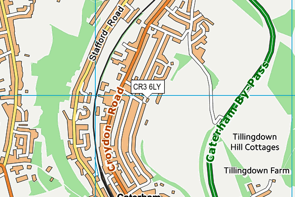 CR3 6LY map - OS VectorMap District (Ordnance Survey)