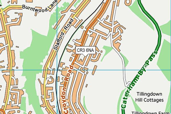 CR3 6NA map - OS VectorMap District (Ordnance Survey)