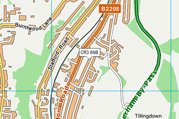 CR3 6NB map - OS VectorMap District (Ordnance Survey)