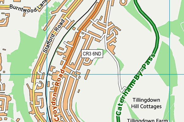 CR3 6ND map - OS VectorMap District (Ordnance Survey)