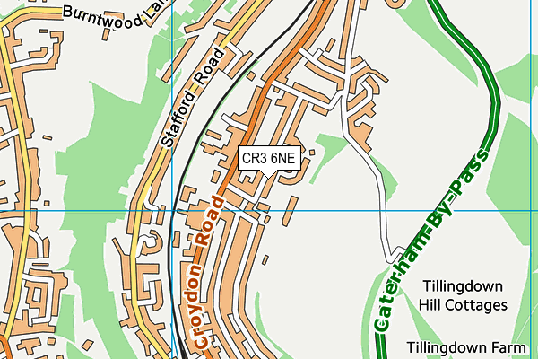 CR3 6NE map - OS VectorMap District (Ordnance Survey)