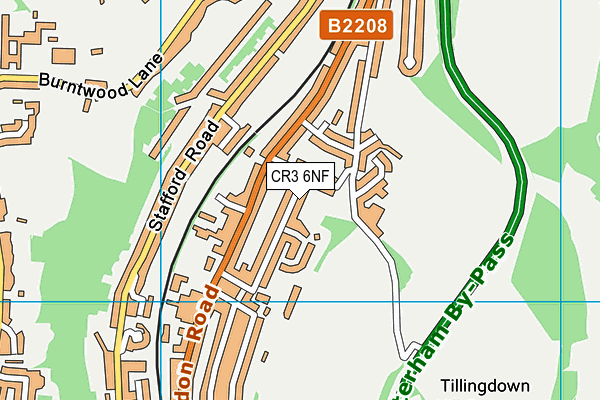 CR3 6NF map - OS VectorMap District (Ordnance Survey)