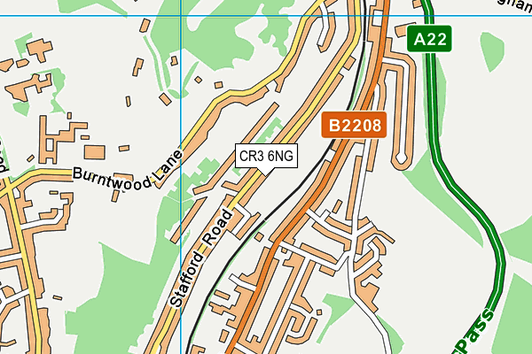 CR3 6NG map - OS VectorMap District (Ordnance Survey)