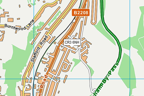 CR3 6NH map - OS VectorMap District (Ordnance Survey)