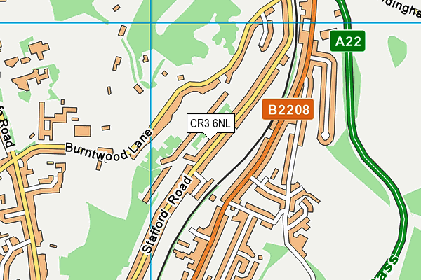 CR3 6NL map - OS VectorMap District (Ordnance Survey)