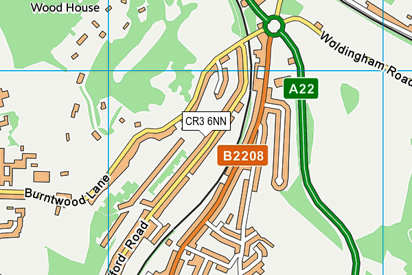 CR3 6NN map - OS VectorMap District (Ordnance Survey)