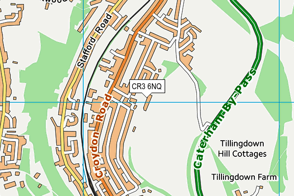 CR3 6NQ map - OS VectorMap District (Ordnance Survey)