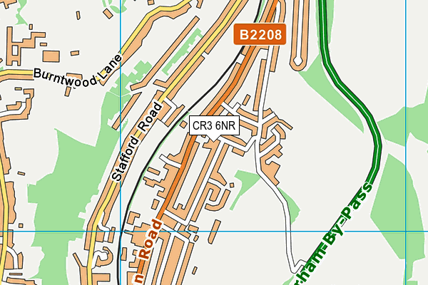 CR3 6NR map - OS VectorMap District (Ordnance Survey)