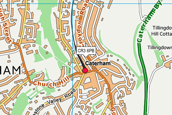 CR3 6PB map - OS VectorMap District (Ordnance Survey)