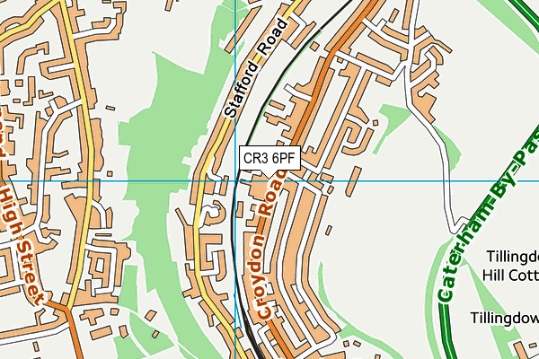 CR3 6PF map - OS VectorMap District (Ordnance Survey)