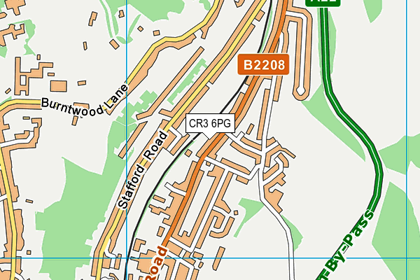 CR3 6PG map - OS VectorMap District (Ordnance Survey)