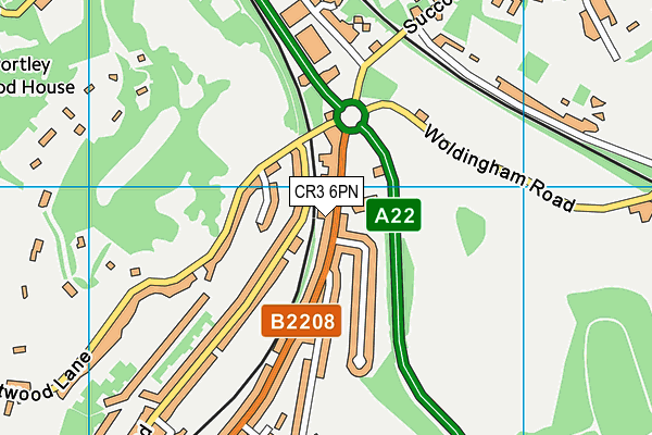 CR3 6PN map - OS VectorMap District (Ordnance Survey)