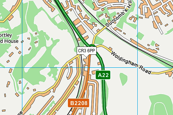 CR3 6PP map - OS VectorMap District (Ordnance Survey)