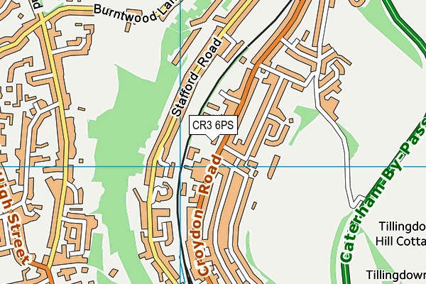 CR3 6PS map - OS VectorMap District (Ordnance Survey)