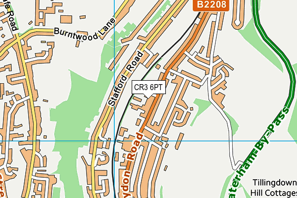 CR3 6PT map - OS VectorMap District (Ordnance Survey)