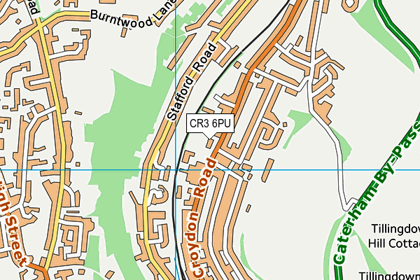 CR3 6PU map - OS VectorMap District (Ordnance Survey)