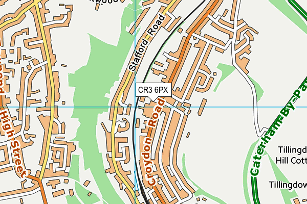 CR3 6PX map - OS VectorMap District (Ordnance Survey)