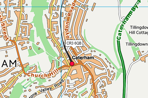 Map of CATERHAM TAXI SERVICE LTD at district scale