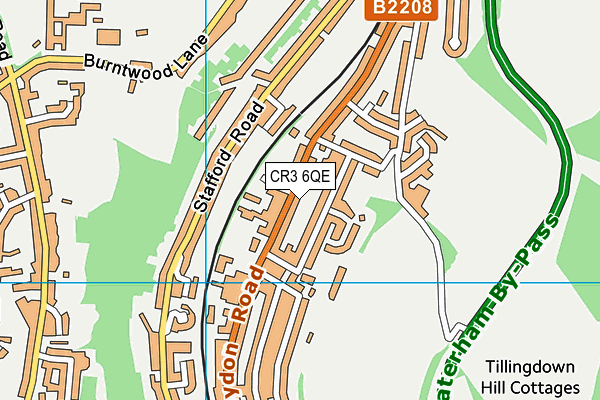 CR3 6QE map - OS VectorMap District (Ordnance Survey)