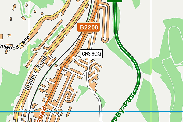 CR3 6QQ map - OS VectorMap District (Ordnance Survey)
