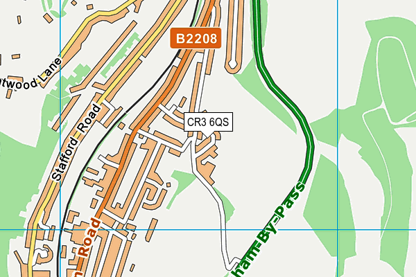 CR3 6QS map - OS VectorMap District (Ordnance Survey)