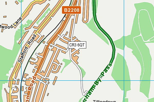 CR3 6QT map - OS VectorMap District (Ordnance Survey)